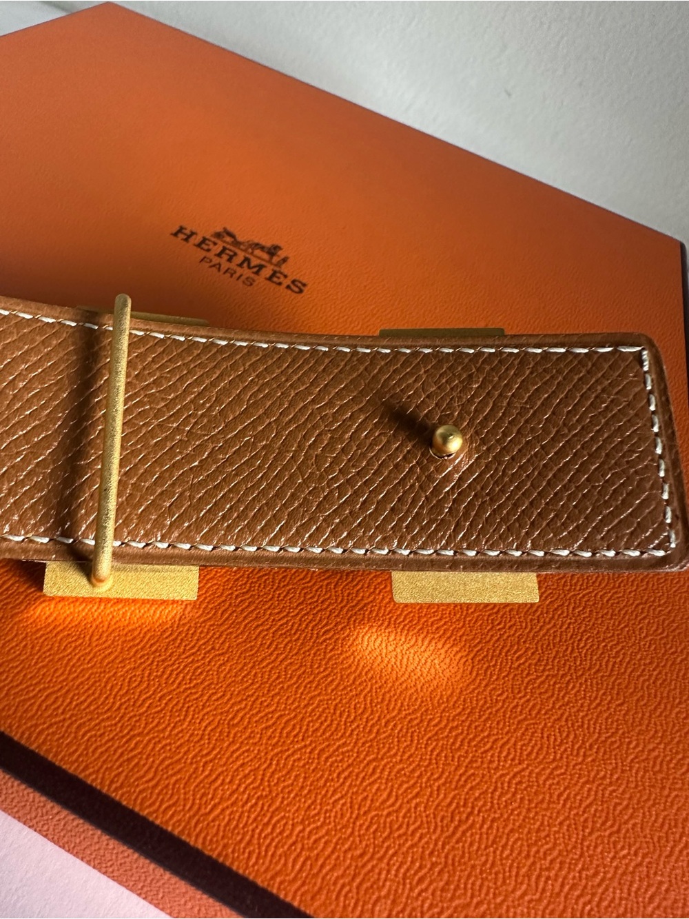 Hermès Constance H Belt 32mm Reversible Black Gold Size 65 Vintage - Picture 13 of 16